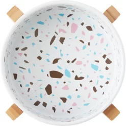 Frisco Elevated Terrazzo Non-skid Ceramic Bowl With Bamboo Stand 13 Frisco Elevated Terrazzo Non-skid Ceramic Bowl With Bamboo Stand -Frisco Shop 363375 PT4. AC SS1800 V1657657266