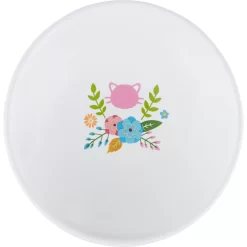 Frisco Cat Face Floral Wide Shape Elevated Non-Skid Ceramic Cat Bowl -Frisco Shop 363377 PT4. AC SS1800 V1657657267