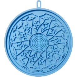 Frisco Non-skid Flower Silicone Dog & Cat Lick Mat, Blue