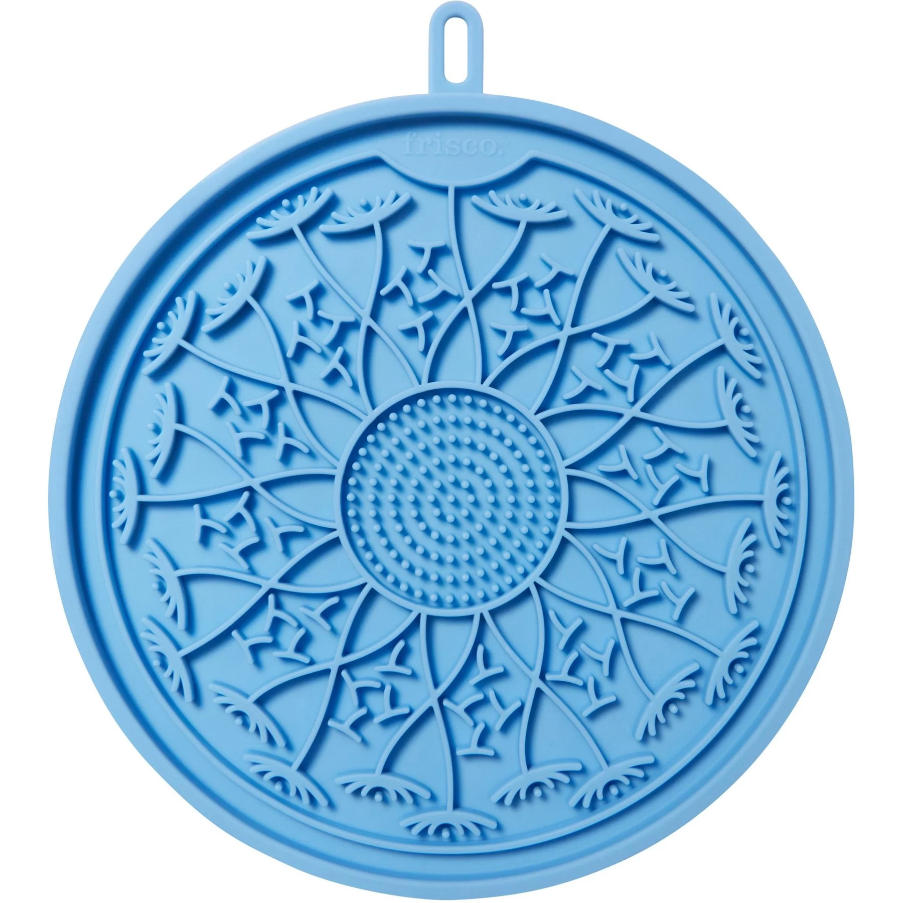 Frisco Non-skid Flower Silicone Dog & Cat Lick Mat, Blue 1 Frisco Non-skid Flower Silicone Dog & Cat Lick Mat, Blue