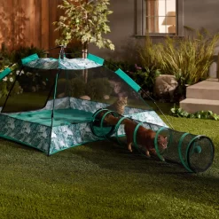 Frisco Mesh Outdoor Pop-up Cat Playpen Tent & Tunnel -Frisco Shop 371209 PT6. AC SS1800 V1663094504