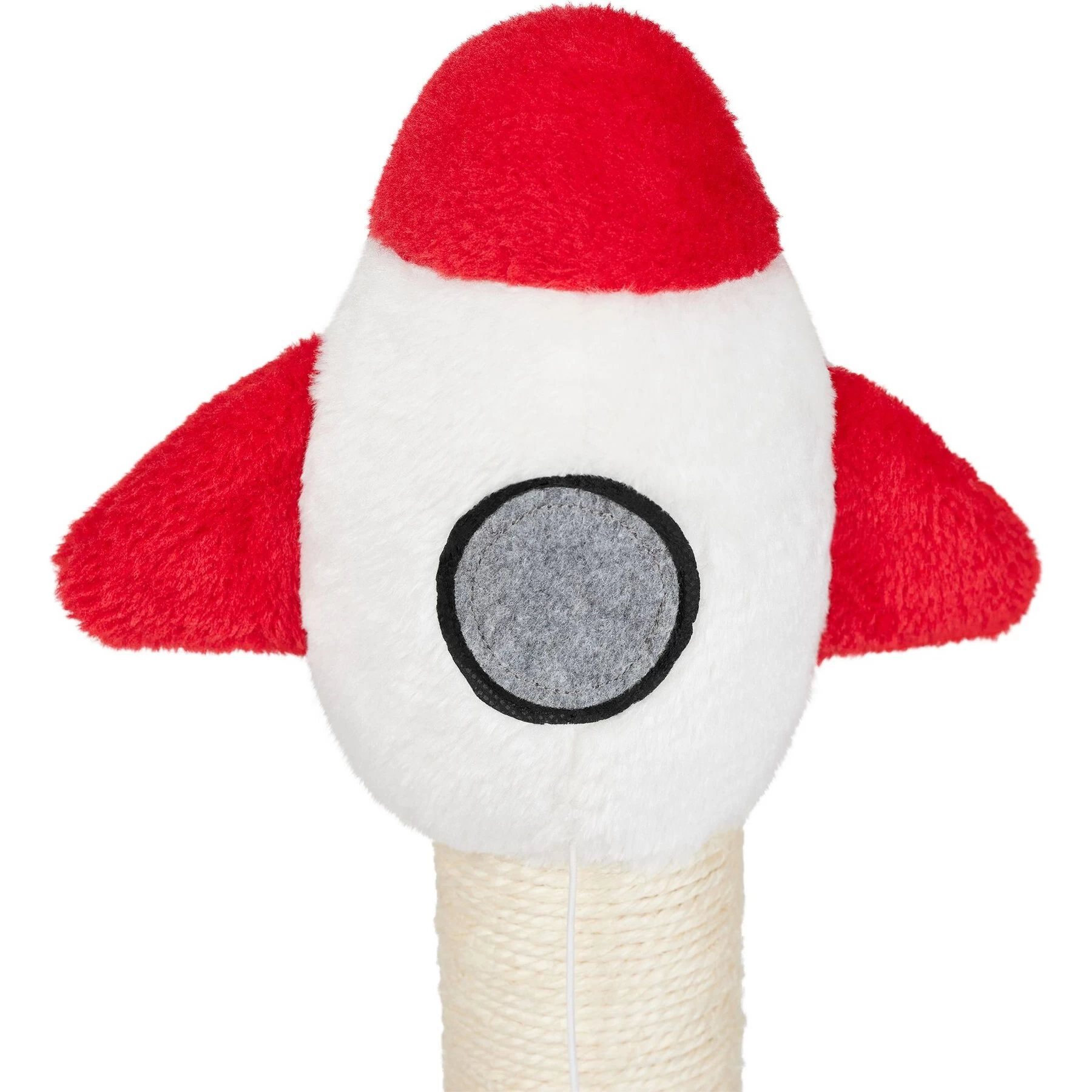 Frisco Rocket Ship 23" Sisal Cat Scratching Post With Play Base 3 Frisco Rocket Ship 23" Sisal Cat Scratching Post With Play Base - Image 3