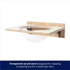 Frisco Acrylic Bowl Wall Mounted Cat Wall Shelf -Frisco Shop 373439 PT4. AC SS1800 V1675457669