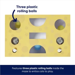 Frisco Cheese Interactive Maze Cardboard Cat Toy Box With Catnip -Frisco Shop 506106 PT2. AC SS1800 V1671551751