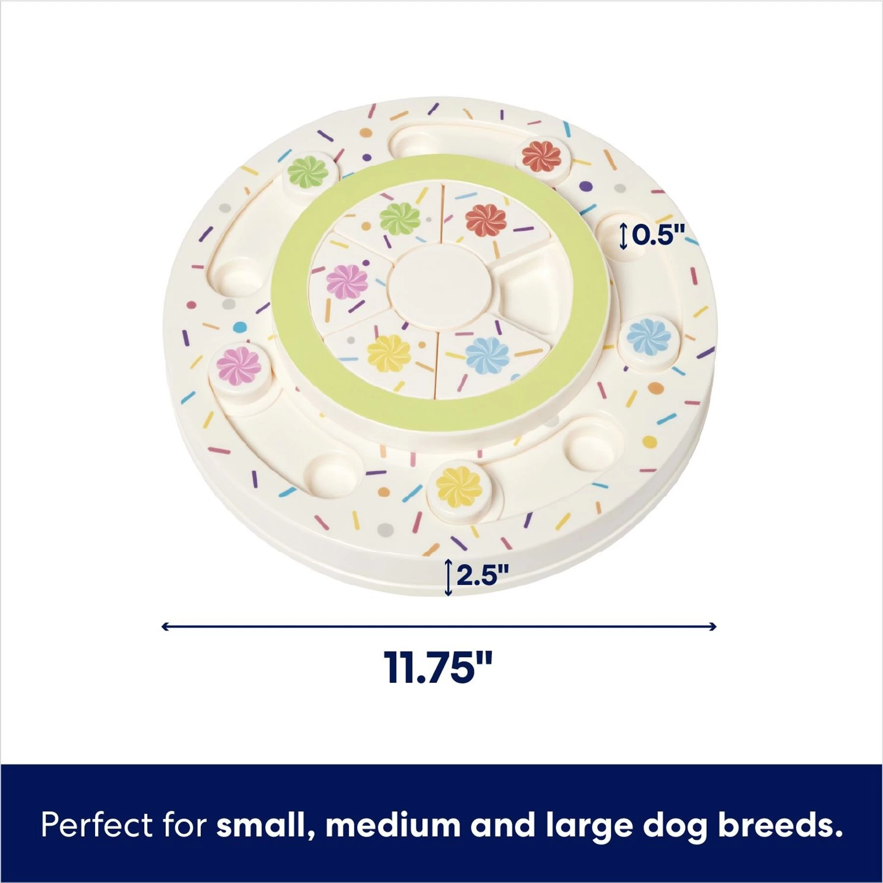 Frisco Tiered Cake Interactive Puzzle Dog Toy, Easy 2 Frisco Tiered Cake Interactive Puzzle Dog Toy, Easy - Image 2