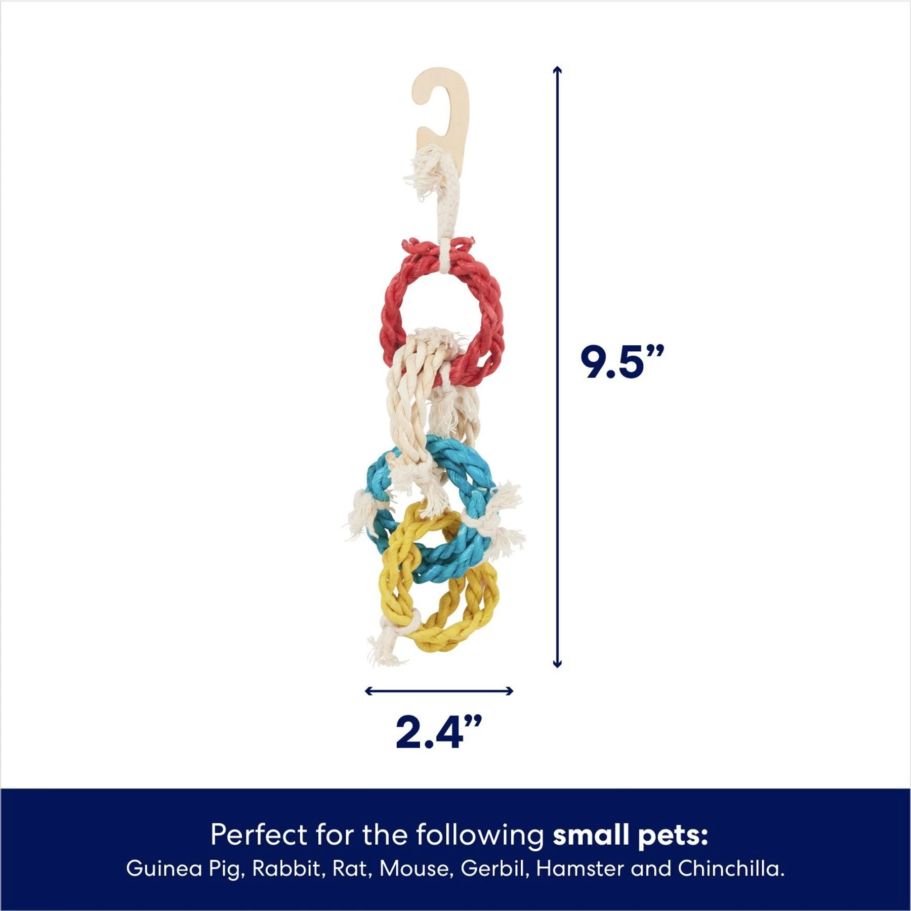 Frisco Spotted Cornleaf Twist Ring Small Pet Toy 2 Frisco Spotted Cornleaf Twist Ring Small Pet Toy - Image 2