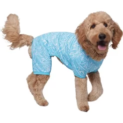 Frisco Blue Ocean Waves Dog & Cat Jersey PJs -Frisco Shop 556142 PT3. AC SS1800 V1674829131