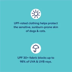 Frisco Blue Ocean Waves 30 + UPF Dog & Cat Beach Cap -Frisco Shop 556182 PT2. AC SS1800 V1676321980
