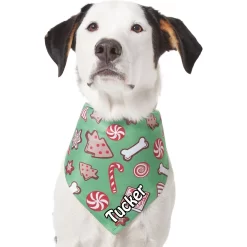 Frisco Gingerbread Treats Personalized Dog & Cat Bandana -Frisco Shop 564502 PT6. AC SS1800 V1660405305