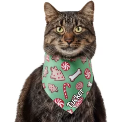 Frisco Gingerbread Treats Personalized Dog & Cat Bandana -Frisco Shop 564502 PT7. AC SS1800 V1660251028