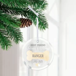 Frisco "Best Friend" Round Shaped Personalized Ornament -Frisco Shop 582606 PT2. AC SS1800 V1697131878