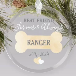 Frisco "Best Friend" Round Shaped Personalized Ornament -Frisco Shop 582606 PT5. AC SS1800 V1697131930