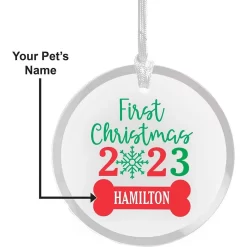 Frisco "First Christmas" Round Shaped Personalized Ornament -Frisco Shop 582622 PT4. AC SS1800 V1697131877
