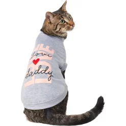 Frisco I Love Daddy Heart Dog & Cat T-Shirt -Frisco Shop 608262 PT2. AC SS1800 V1676644906