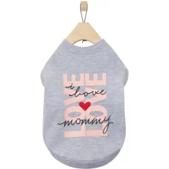 Frisco I Love Mommy Heart Dog & Cat T-Shirt