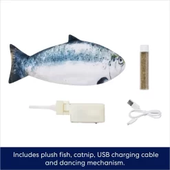 Frisco Interactive Flopping Fish Electronic Cat Toy With Catnip 8 Frisco Interactive Flopping Fish Electronic Cat Toy With Catnip -Frisco Shop 632798 PT2. AC SS1800 V1691073666