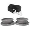 Frisco Solid Nylon Dog Leash & Frisco Travel Collapsible Silicone Dog & Cat Bowl