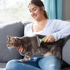 Frisco 71-in Faux Fur Cat Tree & Condo & Frisco Deshedding Dog & Cat Brush -Frisco Shop 660294 PT8. AC SS1800 V1666838810