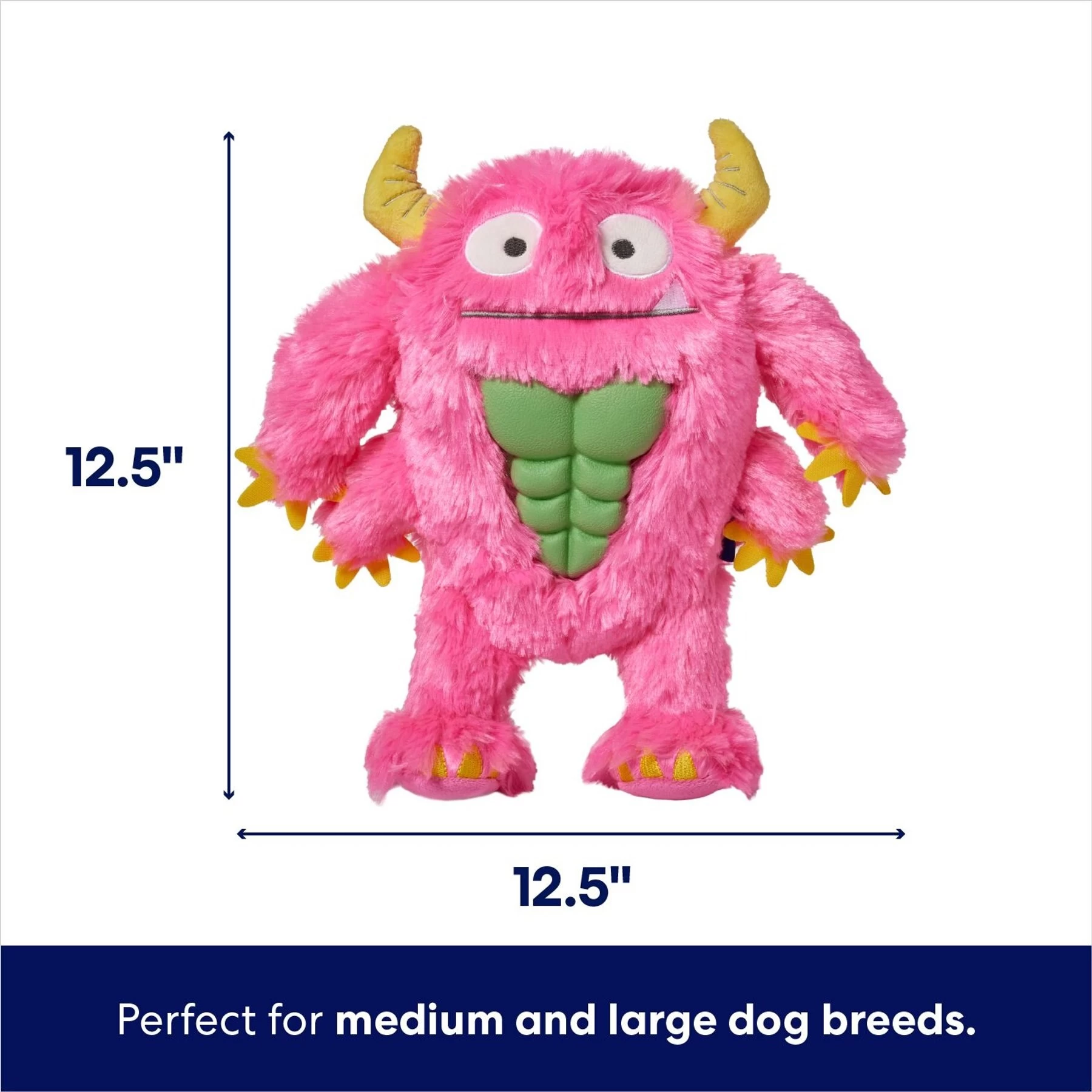Frisco Halloween Zany Monster Muscle Plush Squeaky Dog Toy 2 Frisco Halloween Zany Monster Muscle Plush Squeaky Dog Toy - Image 2