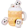 Frisco Halloween Fall Latte Hide & Seek Puzzle Plush Squeaky Dog Toy