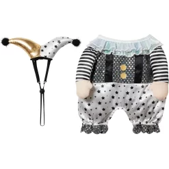 Frisco Front Walking Glitter Clown Dog & Cat Costume 13 Frisco Front Walking Glitter Clown Dog & Cat Costume -Frisco Shop 707542 PT4. AC SS1800 V1689278779