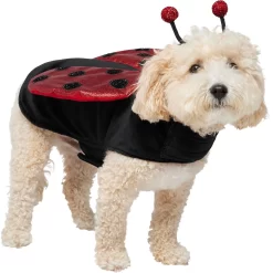 Frisco Glittered Ladybug Dog & Cat Costume