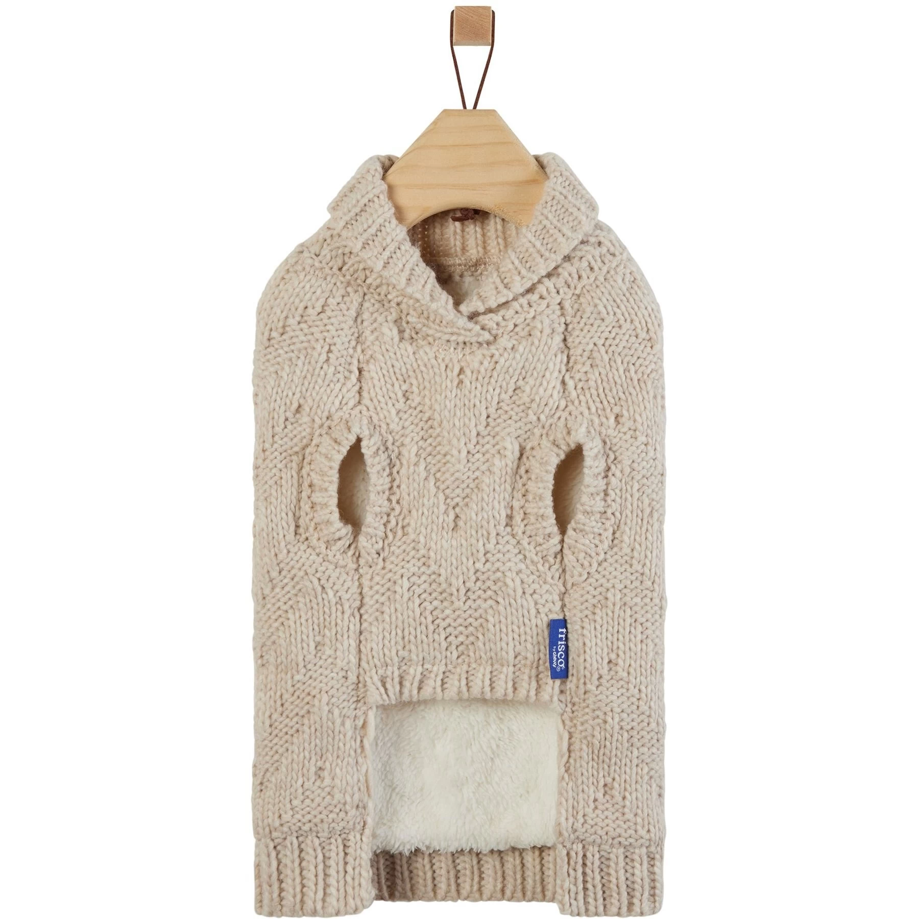 Frisco Sherpa Lined Chunky Cable Knit Dog & Cat Sweater 5 Frisco Sherpa Lined Chunky Cable Knit Dog & Cat Sweater - Image 5