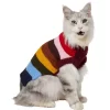 Frisco Chunky Knit Multi-Stripe Dog & Cat Sweater