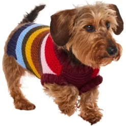 Frisco Chunky Knit Multi-Stripe Dog & Cat Sweater -Frisco Shop 718662 PT2. AC SS1800 V1703184683