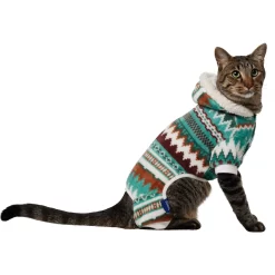 Frisco Fairisle Cozy Plush Fleece Dog & Cat PJs, Green -Frisco Shop 719054 PT2. AC SS1800 V1692193162