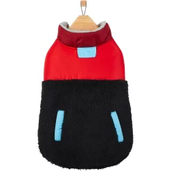 Frisco Medium Weight Retro Colorblock Mixed Media Dog & Cat Coat -Frisco Shop 719462 PT3. AC SS1800 V1692978911