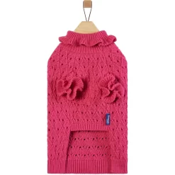 Frisco Ruffle Knit Pointelle Dog & Cat Turtleneck Sweater -Frisco Shop 720646 PT4. AC SS1800 V1693234237