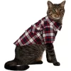 Frisco Red & Blue Plaid Dog & Cat Flannel Shirt
