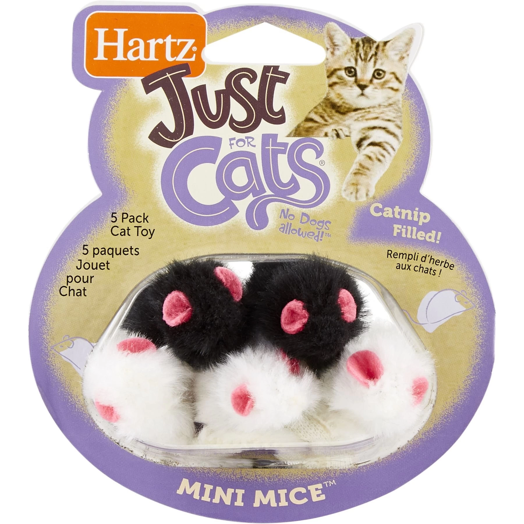 Frisco Natural Catnip & Hartz Just For Cats Mini Mice Cat Toy With Catnip, 5 Count 6 Frisco Natural Catnip & Hartz Just For Cats Mini Mice Cat Toy With Catnip, 5 Count - Image 6