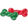 Frisco Holiday Naughty & Nice TPR Bone Squeaky Dog Toy