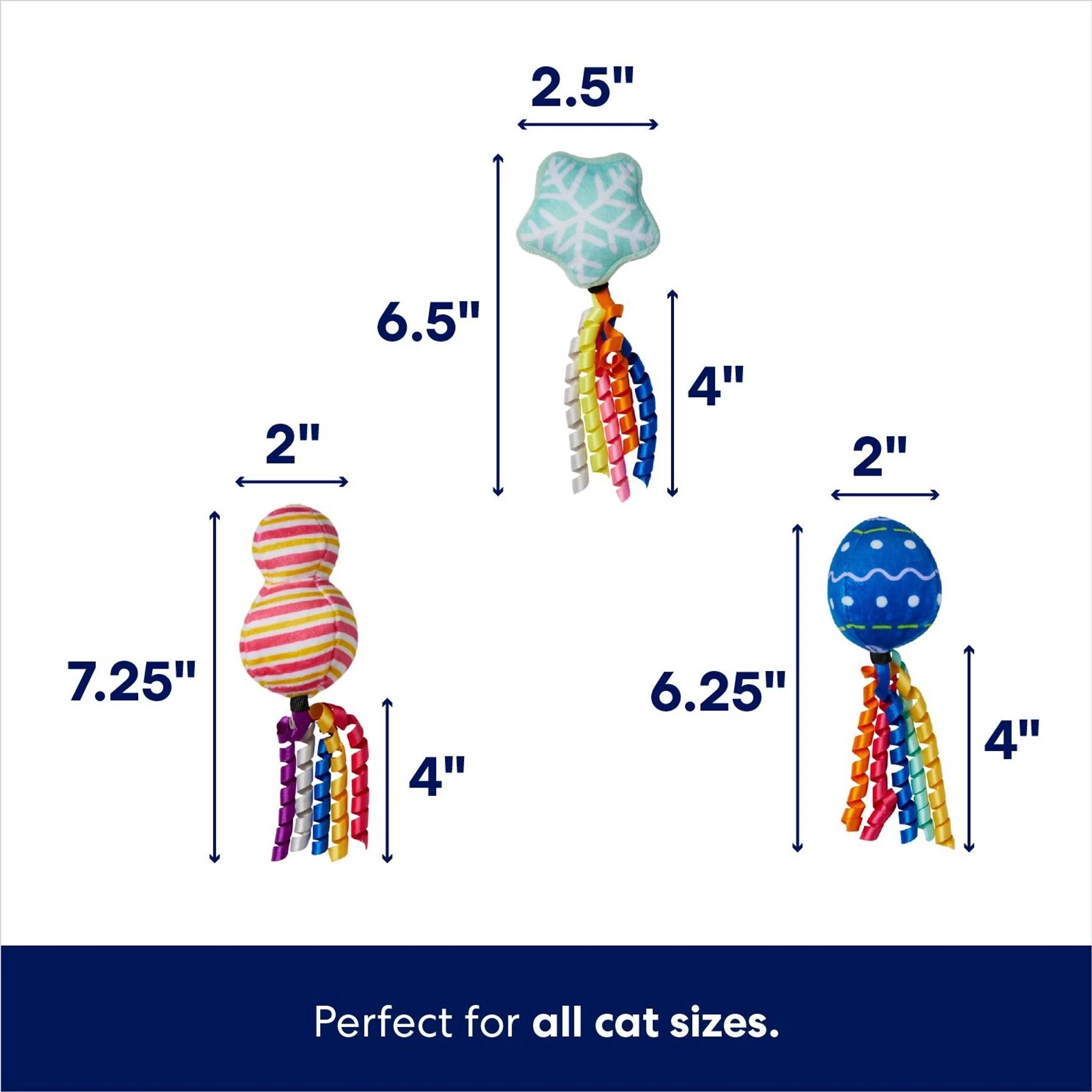 Frisco Holiday Festive Ornaments Plush Cat Toy 2 Frisco Holiday Festive Ornaments Plush Cat Toy - Image 2