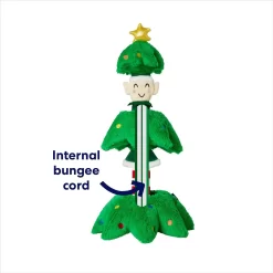 Frisco Holiday Elf In A Tree Bungee Plush Squeaky Dog Toy -Frisco Shop 739846 PT2. AC SS1800 V1695045362