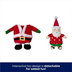 Frisco Holiday Santa On Vacation 2-in-1 Plush Squeaky Dog Toy -Frisco Shop 739894 PT2. AC SS1800 V1694814062