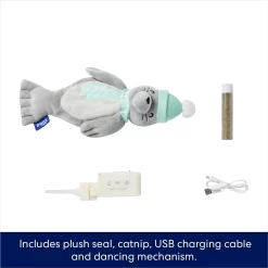 Frisco Holiday Interactive Flopping Seal Electronic Cat Toy With Catnip -Frisco Shop 740102 PT2. AC SS1800 V1695046543