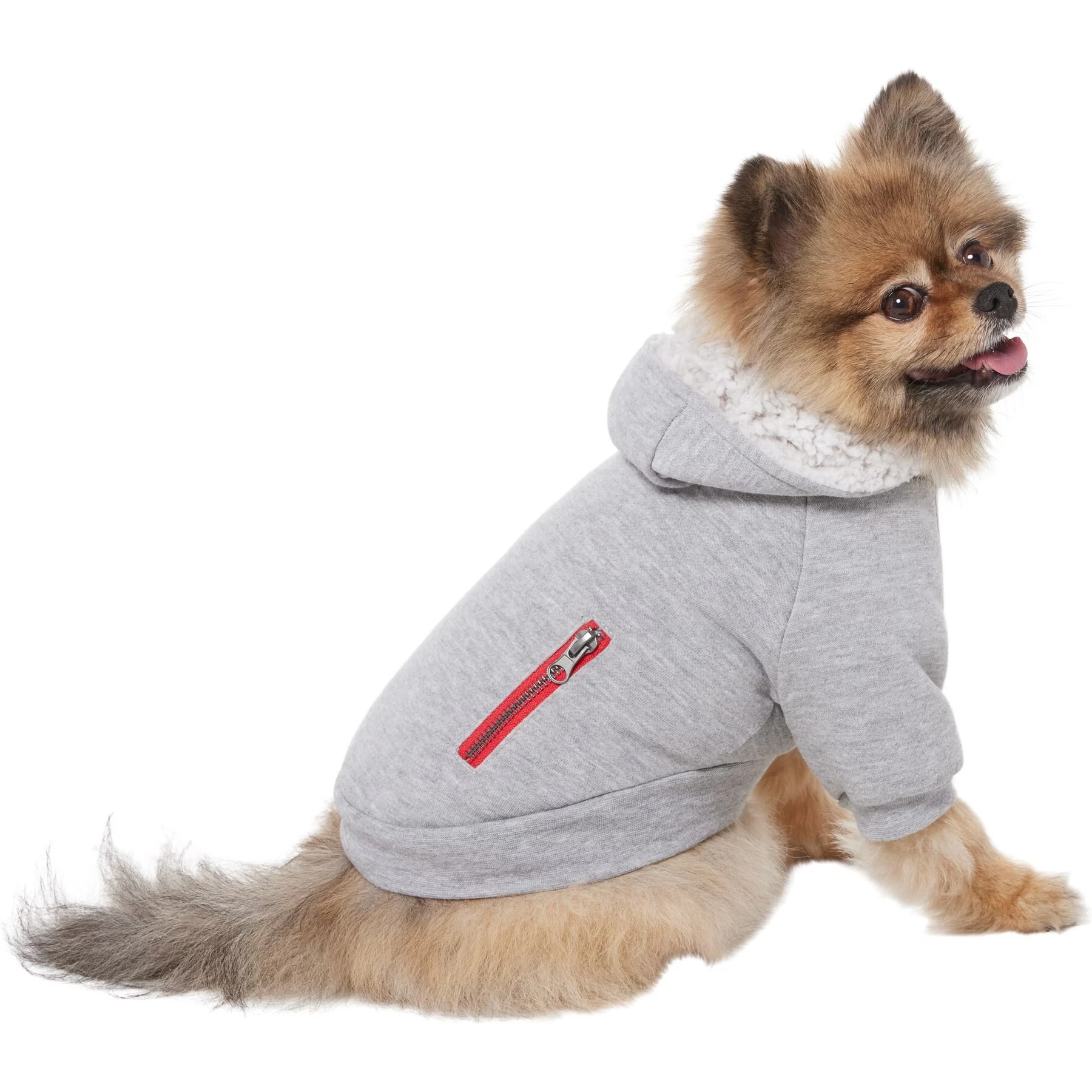 Frisco Sweatshirt Fleece Dog & Cat Hoodie With Sherpa Lining 3 Frisco Sweatshirt Fleece Dog & Cat Hoodie With Sherpa Lining - Image 3