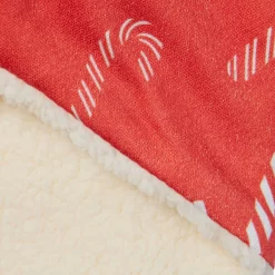 Frisco Reversible Candy Cane Cozy Knit Faux Fur Dog & Cat Pullover Bandana, 1 Count -Frisco Shop 745294 PT5. AC SS1800 V1694795535