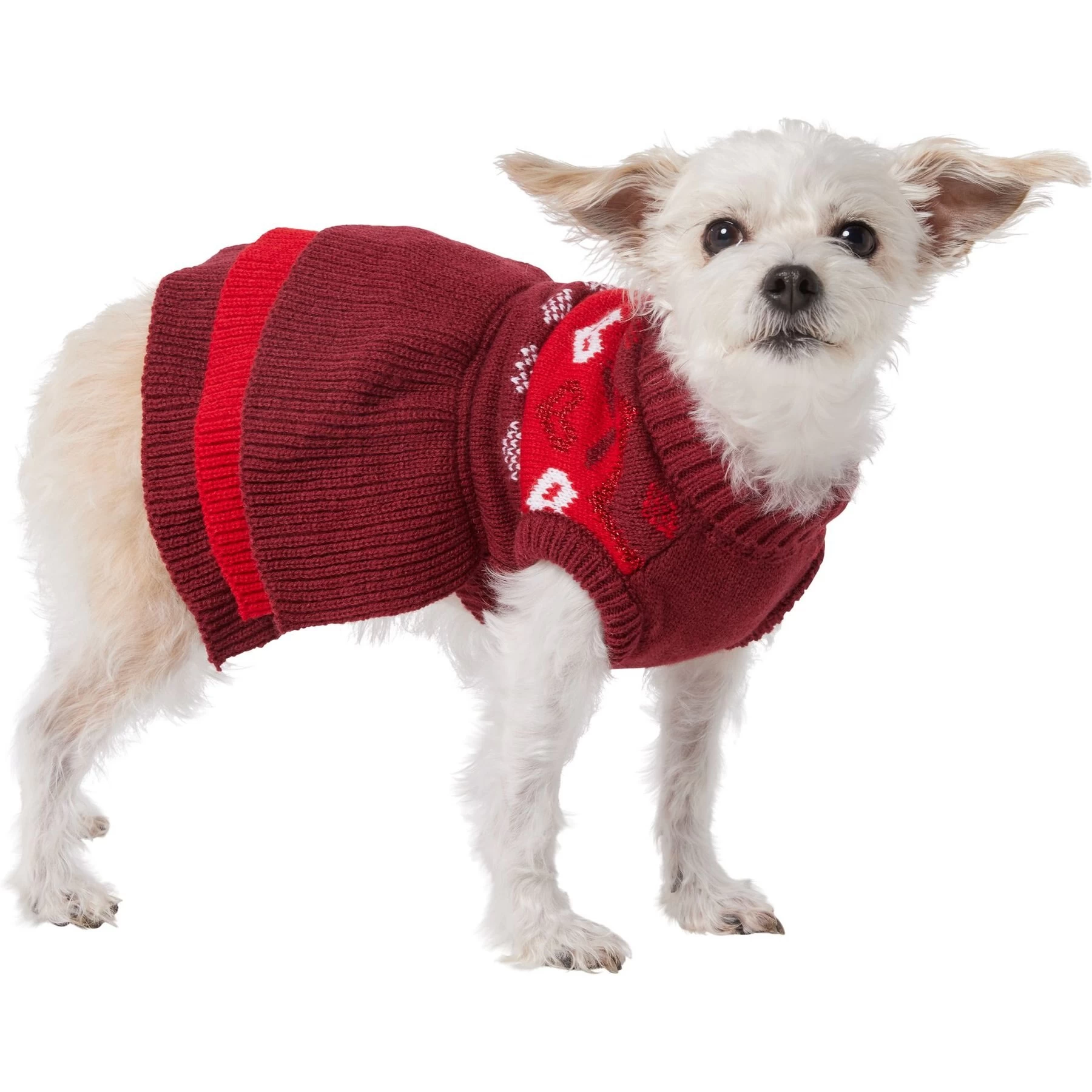 Frisco Nordic Sequin Dog & Cat Sweater Dress 3 Frisco Nordic Sequin Dog & Cat Sweater Dress - Image 3