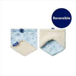 Frisco Reversible Snowflake Cozy Knit Faux Fur Dog & Cat Pullover Bandana, 1 Count -Frisco Shop 746630 PT4. AC SS1800 V1694799889