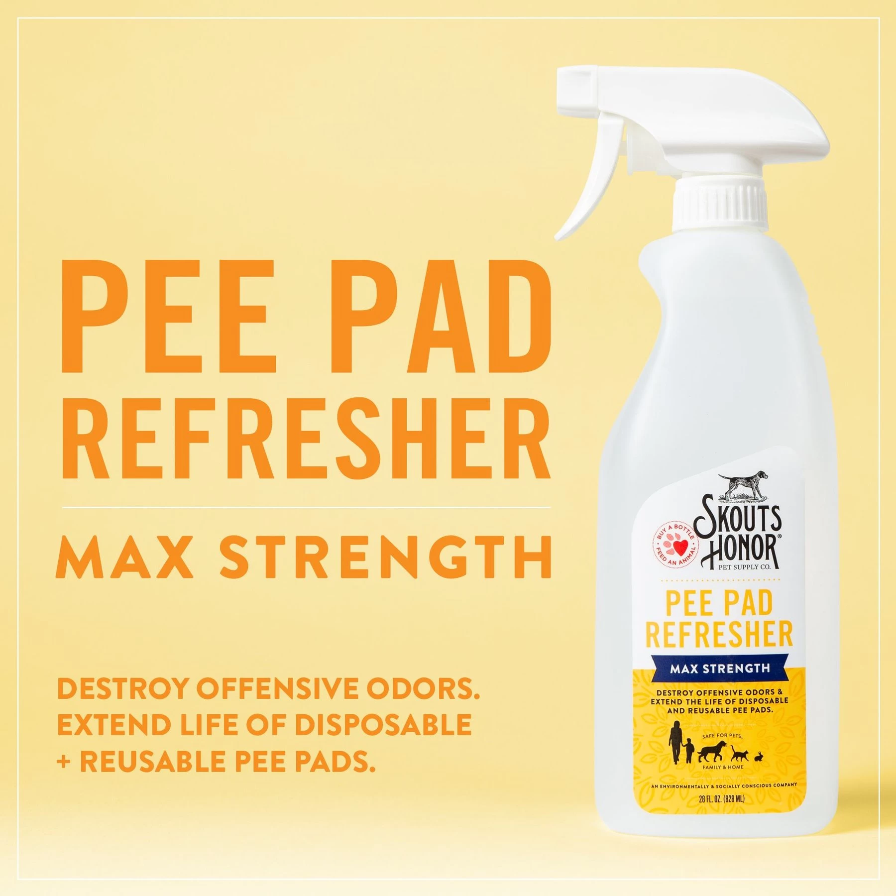 Skout's Honor Dog Pee Pad Refresher Spray, 28-oz Bottle & Frisco Washable Dog Potty Pads 4 Skout's Honor Dog Pee Pad Refresher Spray, 28-oz Bottle & Frisco Washable Dog Potty Pads - Image 4