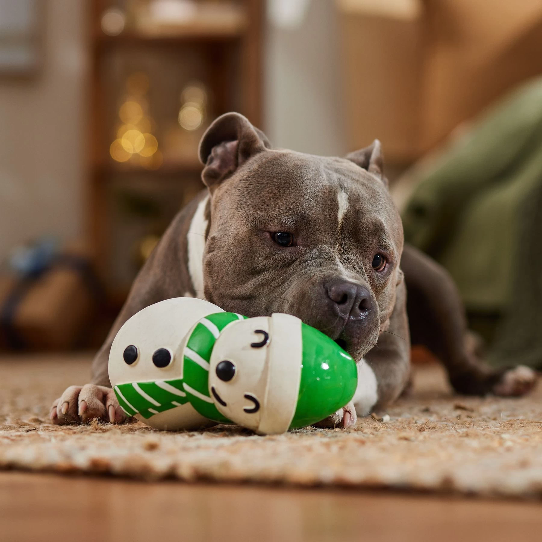 Frisco Holiday Snowman Latex Squeaky Dog Toy 3 Frisco Holiday Snowman Latex Squeaky Dog Toy - Image 3