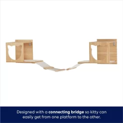 Frisco Cushioned Wall Mounted Cat Wall Shelf & Frisco Cat Silhouette With Bridge Wall Mounted Cat Wall Shelves -Frisco Shop 785550 PT6. AC SS1800 V1677600275