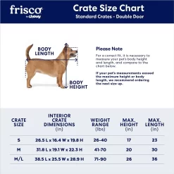 Frisco Double Door Wood & Metal Furniture Style Dog Crate -Frisco Shop 787222 PT2. AC SS1800 V1683205532