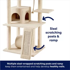 Frisco 62-in Faux Fur Cat Tree & Condo -Frisco Shop 92259 PT3. AC SS1800 V1667228394