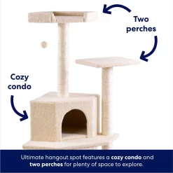 Frisco 52-in Faux Fur Cat Tree & Condo -Frisco Shop 92261 PT3. AC SS1800 V1667227606