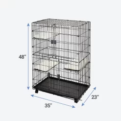 Frisco Collapsible Wire Cat Cage Playpen & Van Ness High Side Corner Cat Litter Pan, Blue 11 Frisco Collapsible Wire Cat Cage Playpen & Van Ness High Side Corner Cat Litter Pan, Blue -Frisco Shop 933382 PT2. AC SS1800 V1692304951